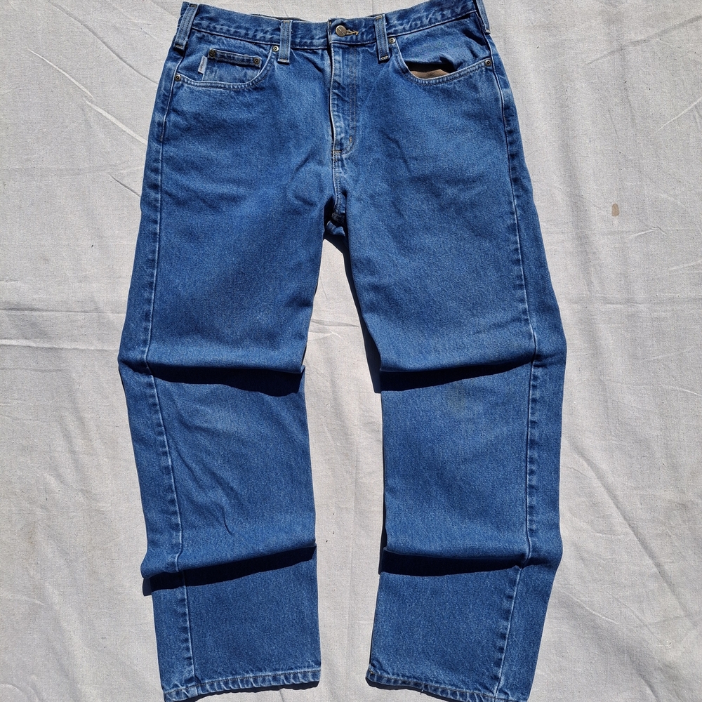 Vintage 90's Carharrt Blue Mens Jeans 36x23